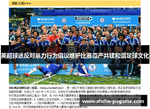 英超球迷反对暴力行为倡议维护比赛尊严共建和谐足球文化 英超球迷反对暴力行为倡议维护比赛尊严共建和谐足球文化