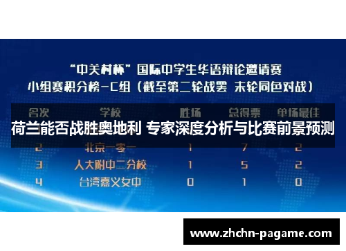 荷兰能否战胜奥地利 专家深度分析与比赛前景预测