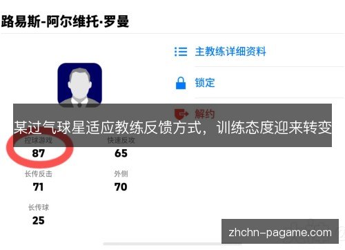 某过气球星适应教练反馈方式,训练态度迎来转变 某过气球星适应教练反馈方式,训练态度迎来转变